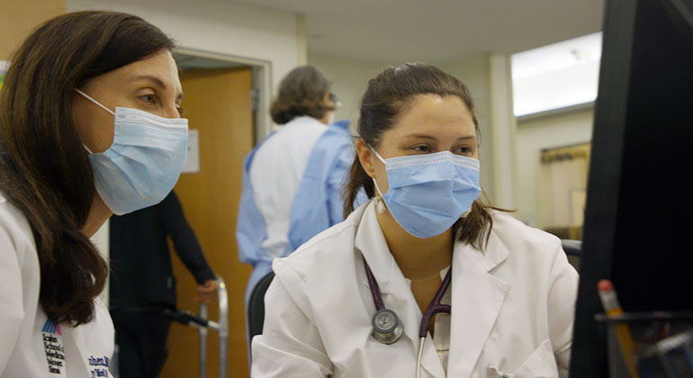 physicians using equipment